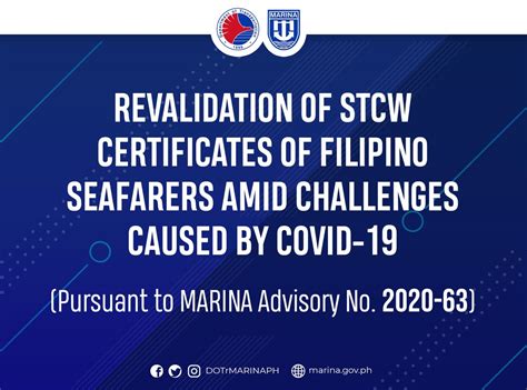 www.marina stcw.gov.ph|MARINA releases updated guidelines on revalidation .